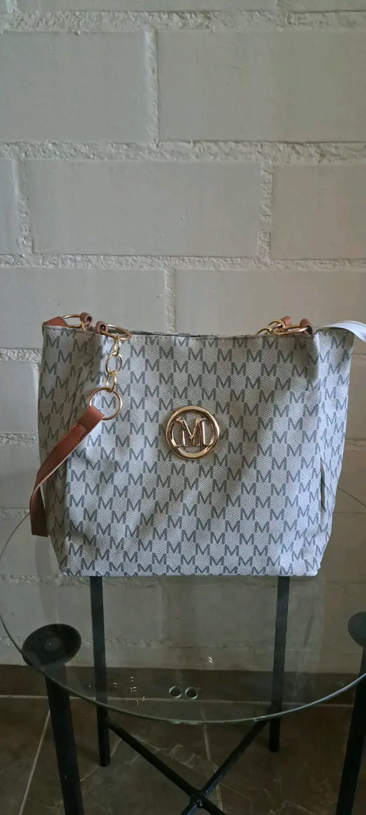 Bolso de hombro con diseño de monograma - 2