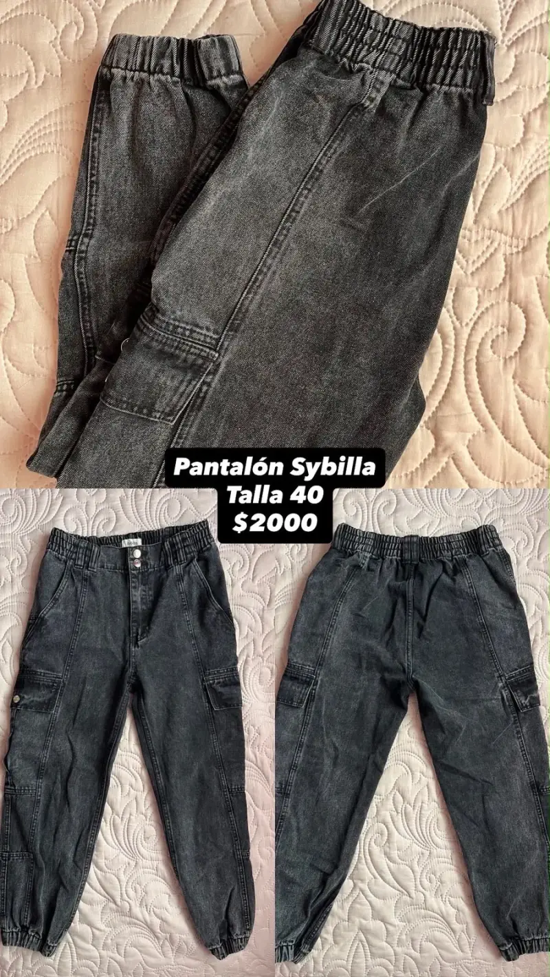 Pantalón cargo gris Sybilla