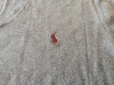 Suéter gris Polo Ralph Lauren L - miniatura 2