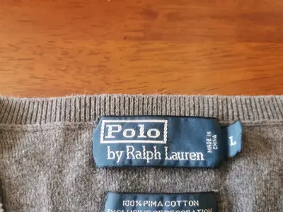 Suéter gris Polo Ralph Lauren L - miniatura 3