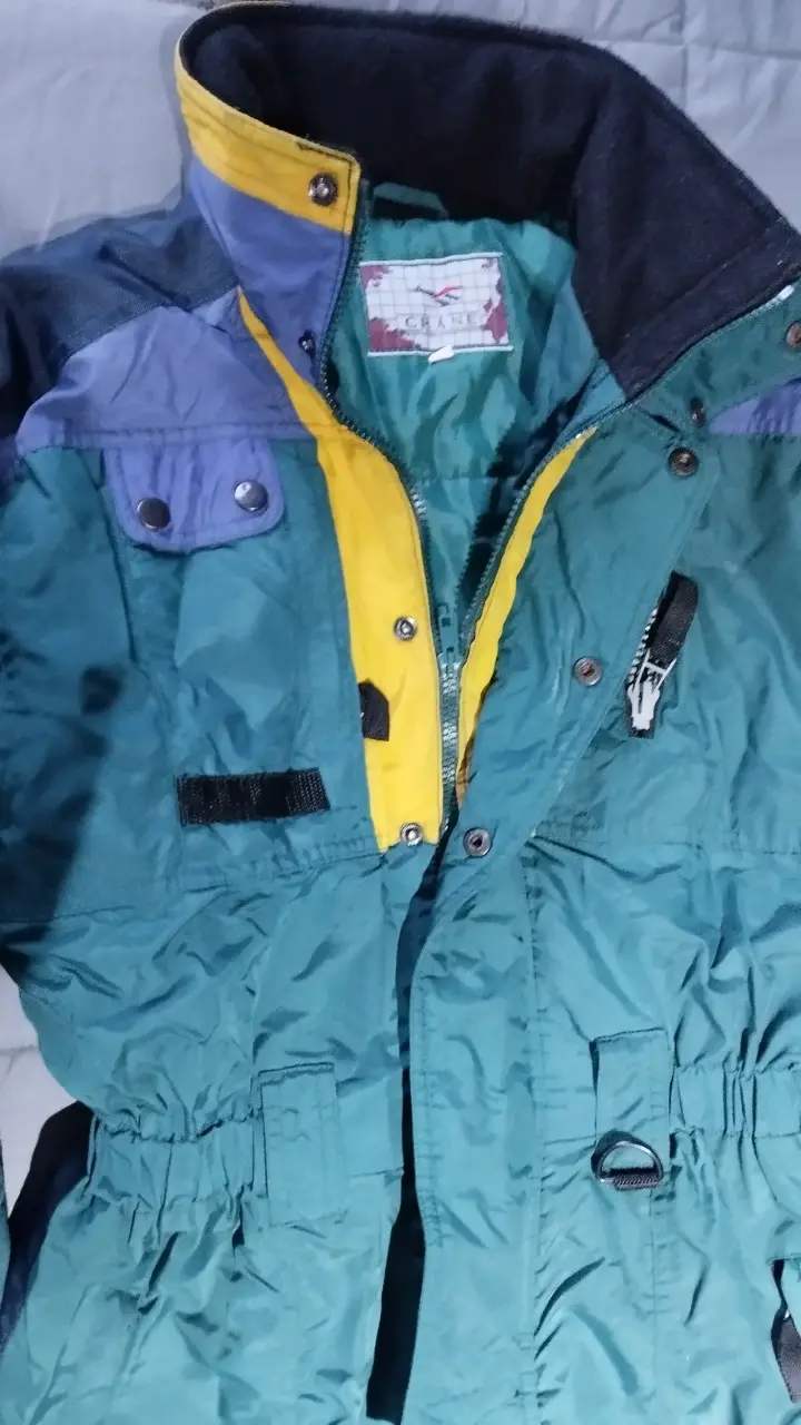 Traje de esquí verde para niños Crane - 3