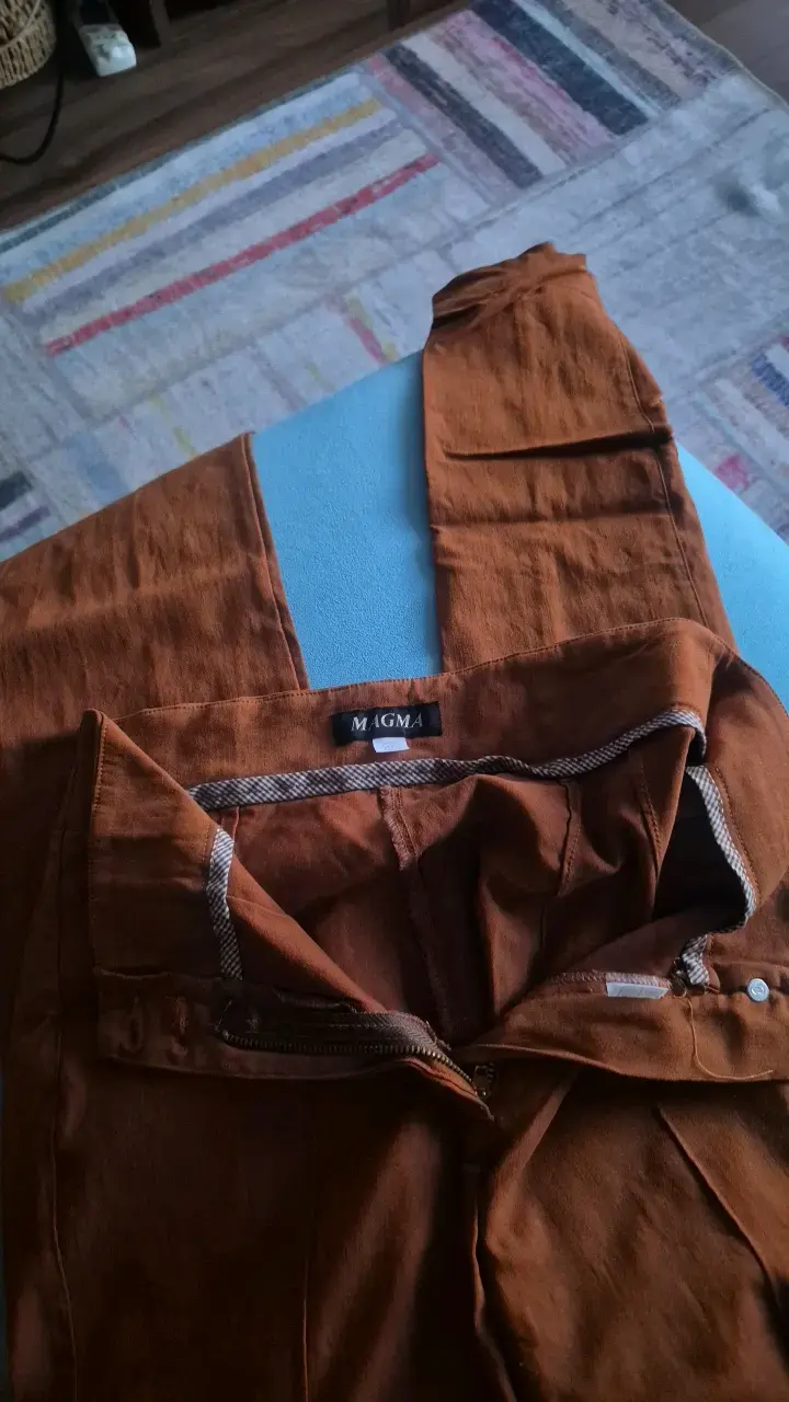 Pantalón de tirantes marrón para mujer - 2