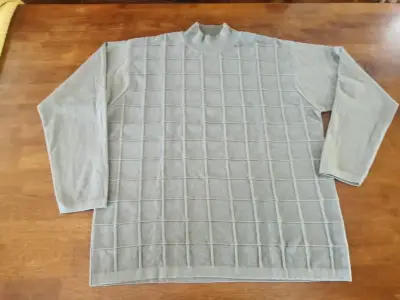 Suéter Gris Cuello Alto Claiborne XXL - miniatura 2