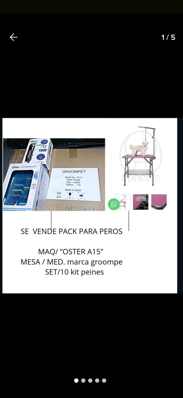 Kit de peluquería canina Oster con mesa Groompet - 3