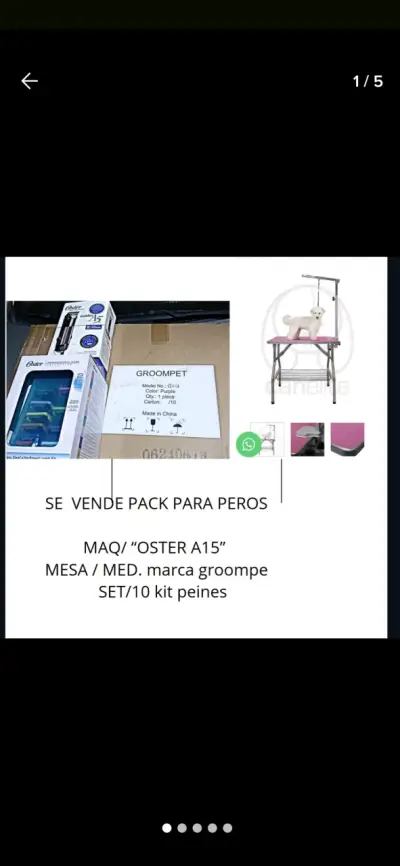 Kit de peluquería canina Oster con mesa Groompet - miniatura 3