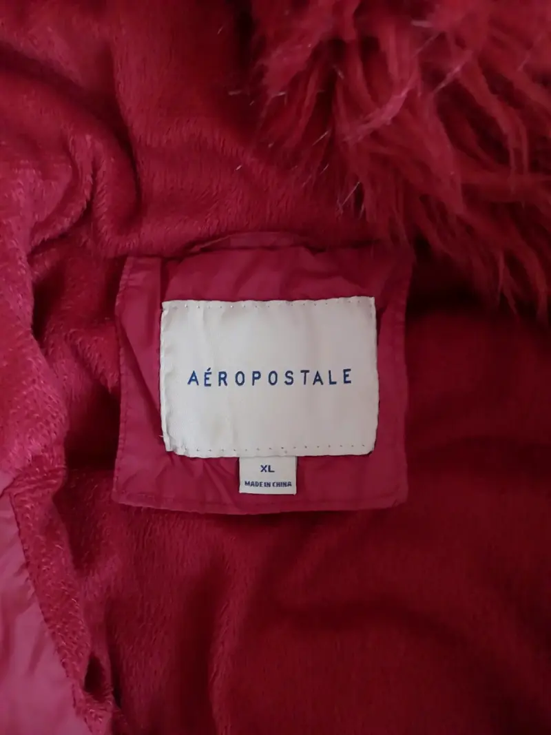 Chaqueta Roja Aéropostale con Capucha - 3