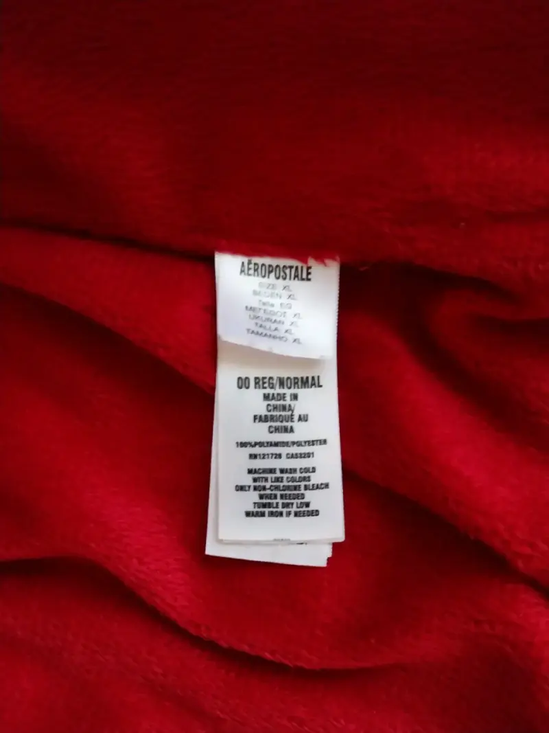 Chaqueta Roja Aéropostale con Capucha - 5