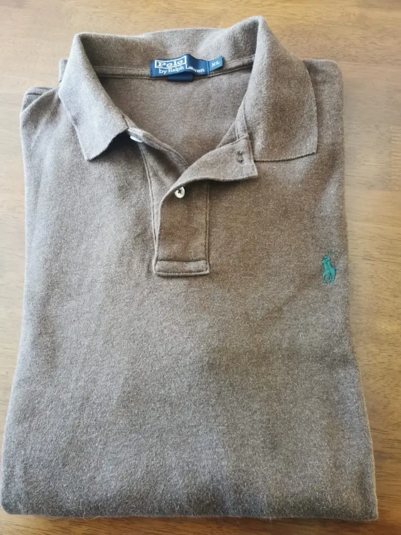Polera Polo Ralph Lauren Marrón Talla XL - 1