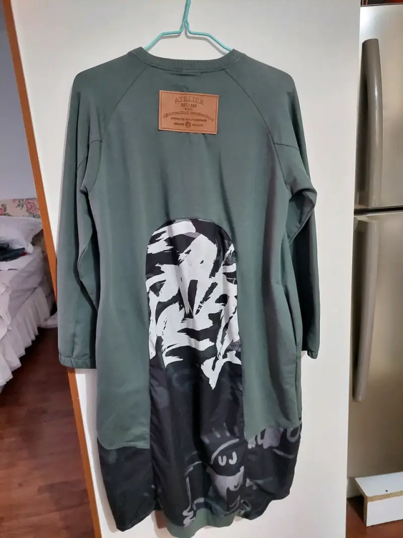 Vestido turco verde con bolsillos S.C.H. - 5