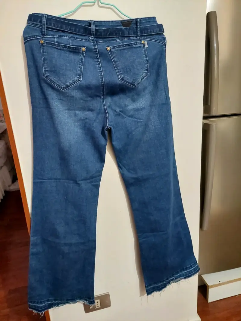 Jeans Katalina azul para mujer corte acampa - 3