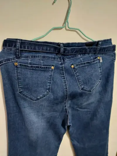 Jeans Katalina  azul para mujer corte acampa - miniatura 4