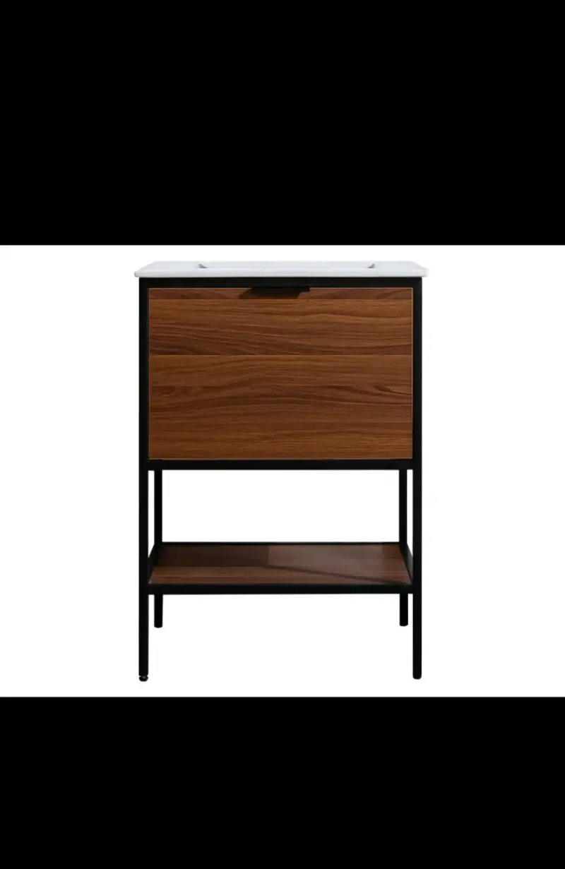 Mueble de baño con lavabo integrado moderno - 1