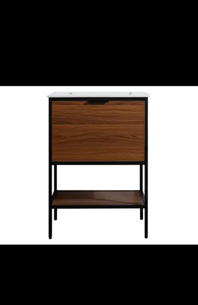 Mueble de baño con lavabo integrado moderno - miniatura 1
