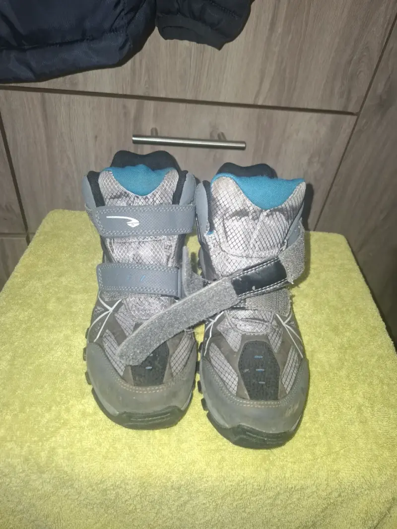 Botas de senderismo para niños gris y azul - 1