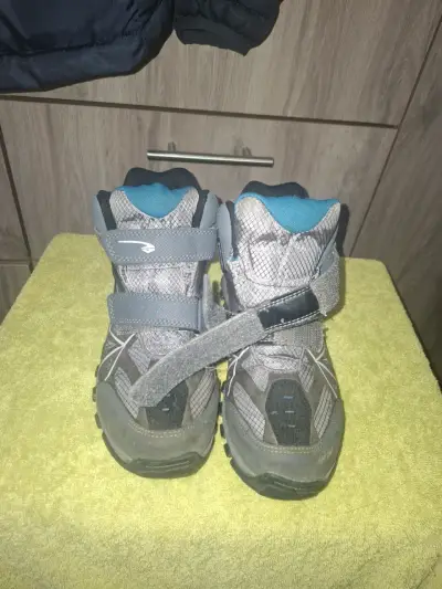 Botas de senderismo para niños gris y azul - miniatura 1