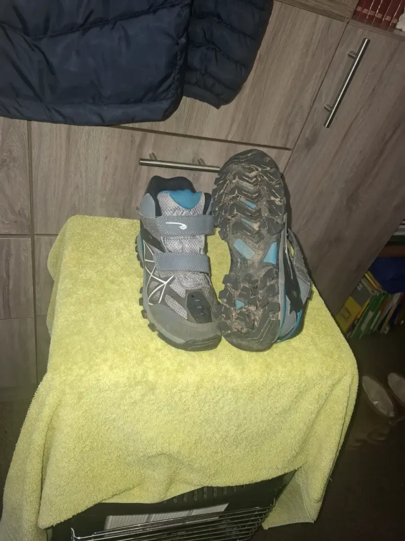 Botas de senderismo para niños gris y azul - 2