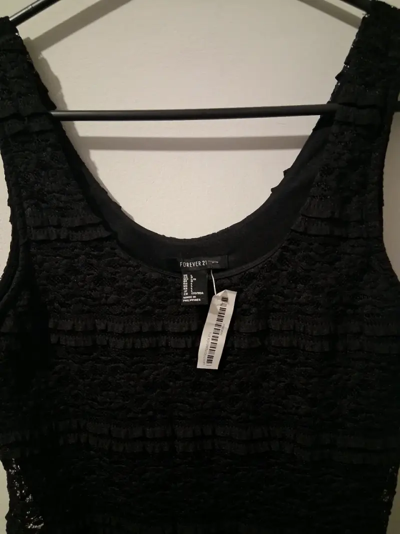 Vestido negro de encaje elegante - 6