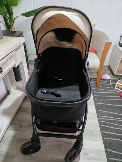 Coche de bebé Bebesit Mars 360° negro - miniatura 1