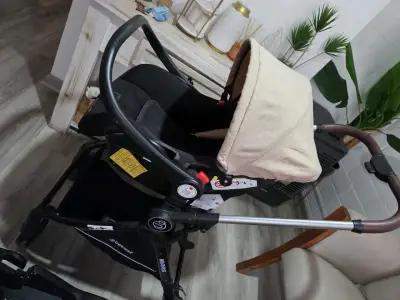 Coche de bebé Bebesit Mars 360° negro - miniatura 2