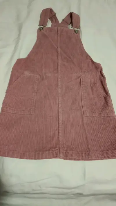 Vestido jumper de pana rosa para niña H&M - miniatura 1
