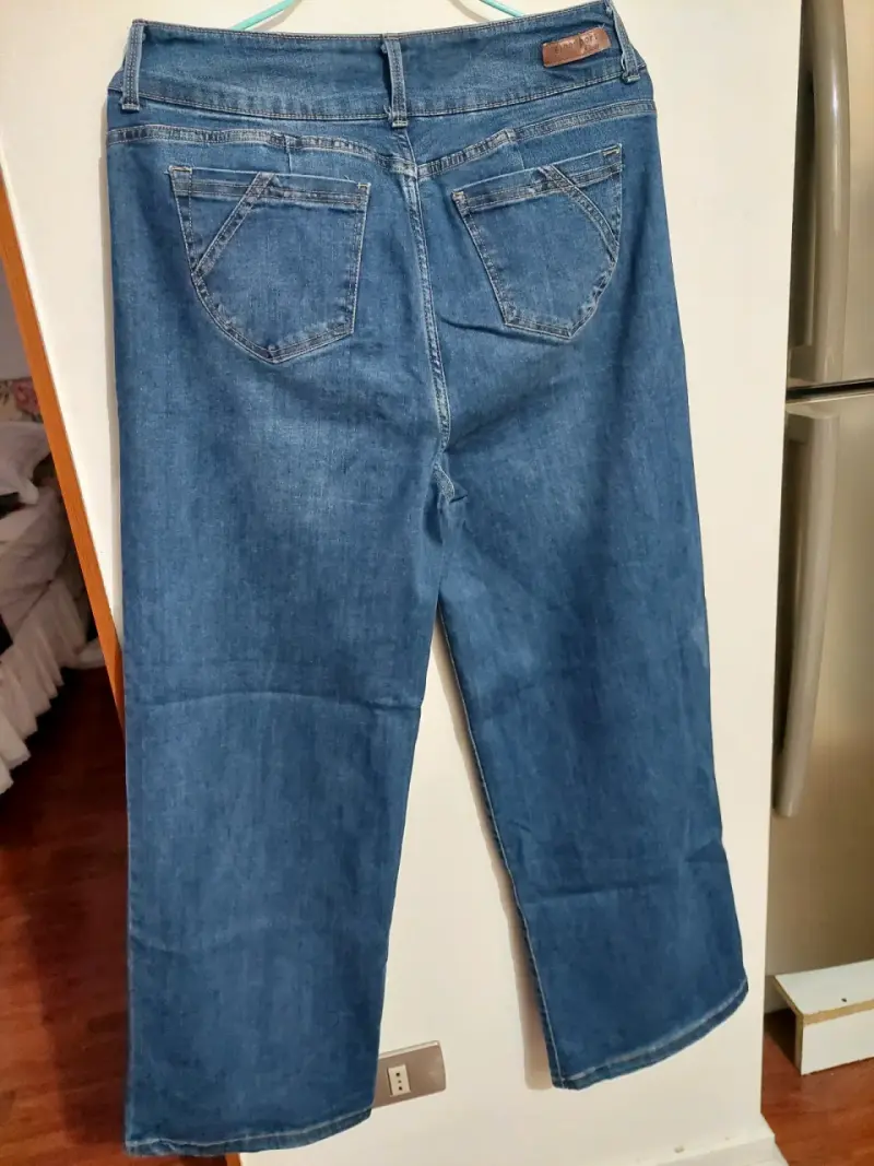 Jeans de mujer Newport Wide Leg azul clásico - 2