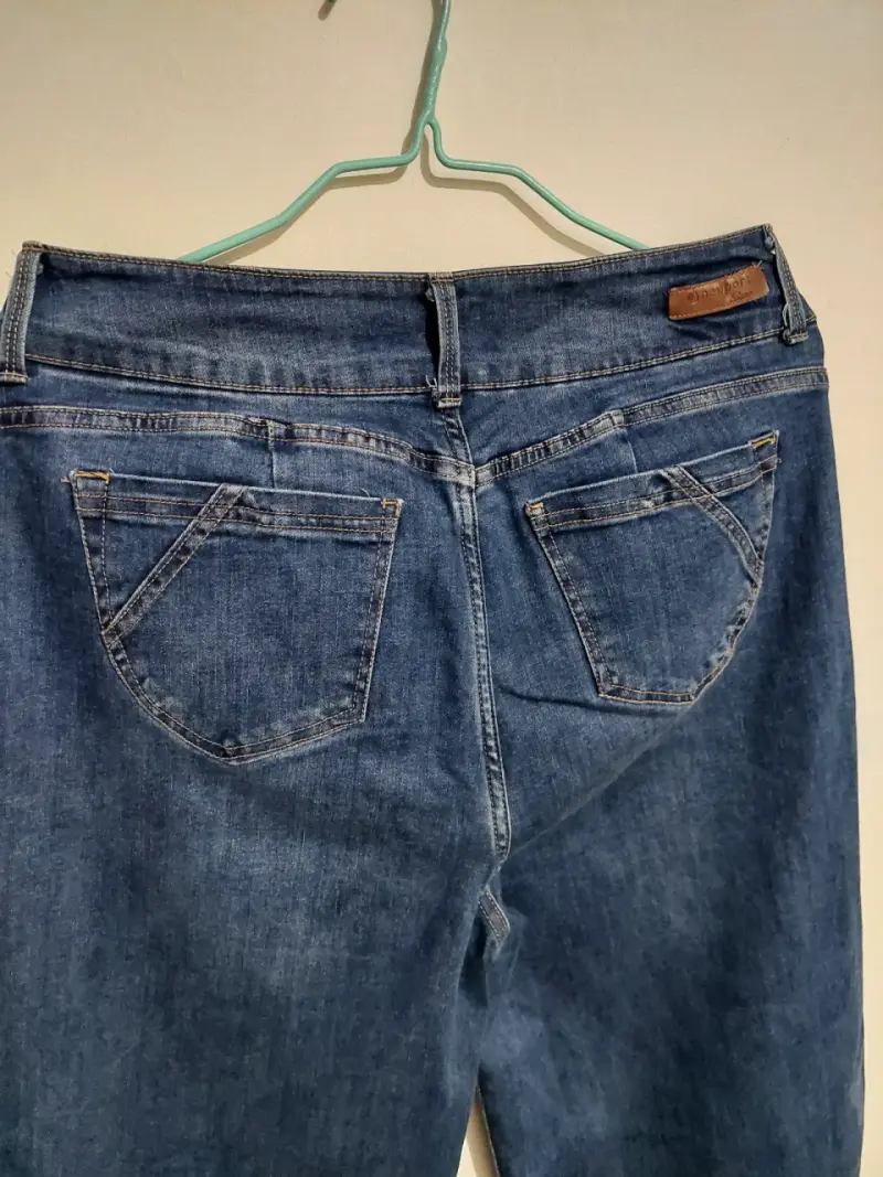 Jeans de mujer Newport Wide Leg azul clásico - 4
