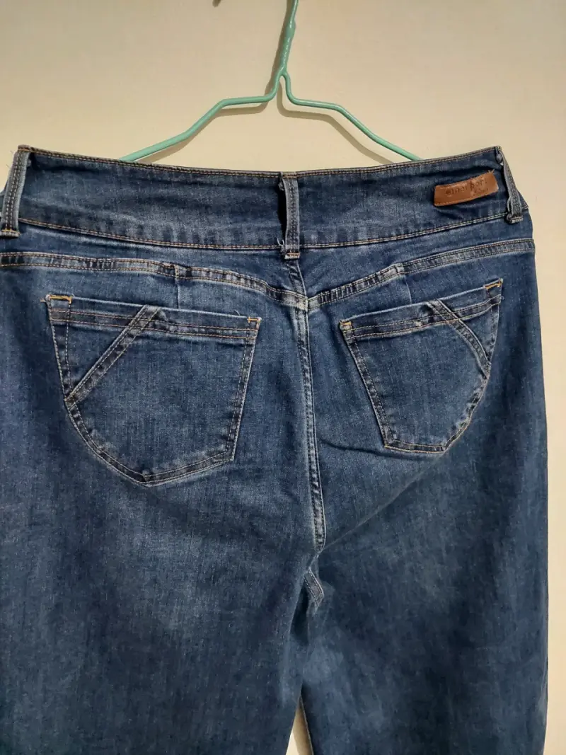 Jeans de mujer Newport Wide Leg azul clásico - 5