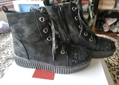 Botines Negros de Mujer Police Talla 36 - miniatura 2