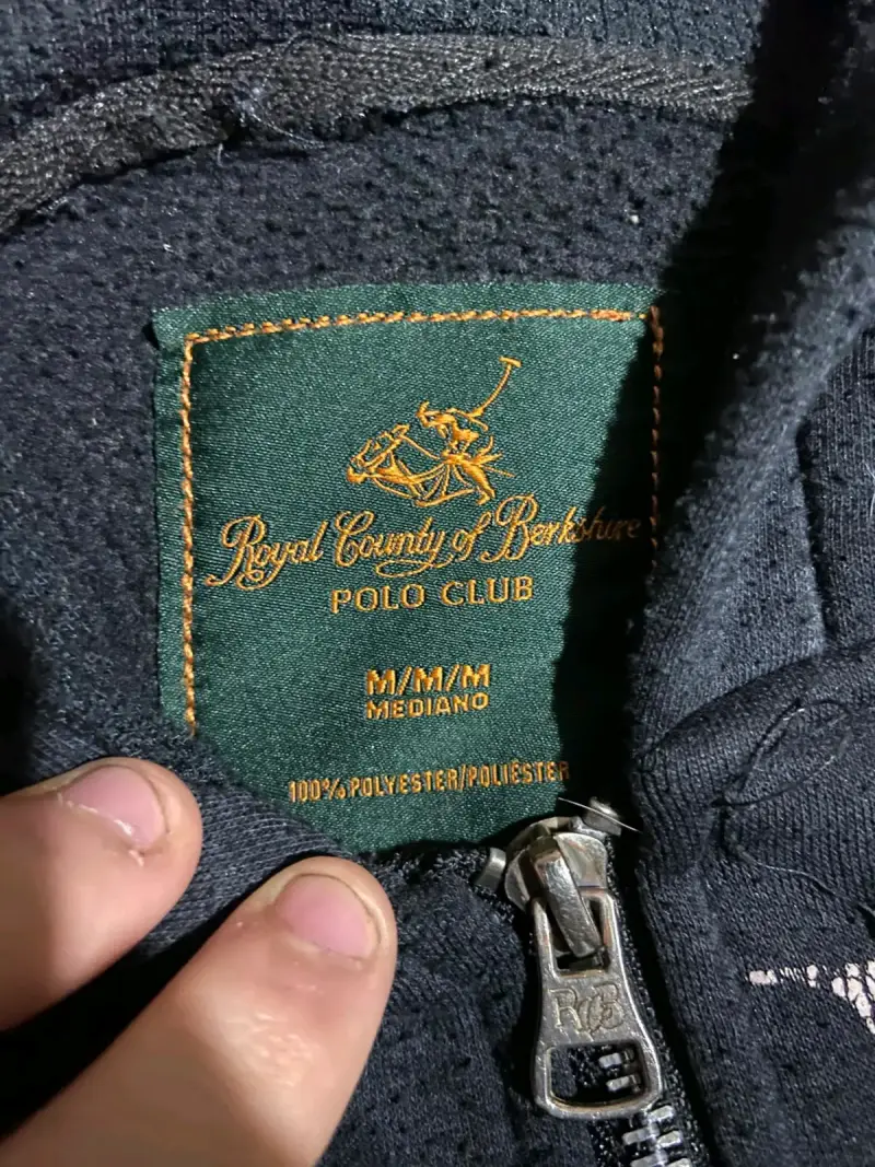Polerón con capucha Polo Club negro - 4