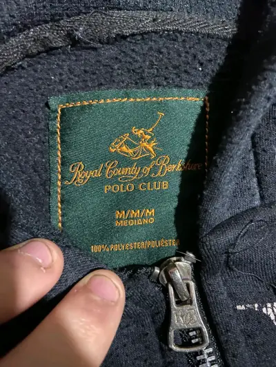 Polerón con capucha Polo Club negro - miniatura 4