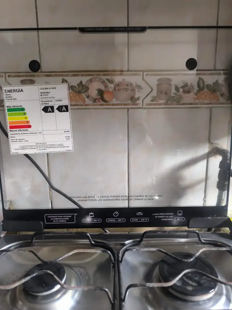 Cocina a gas Mademsa con horno y 4 quemadores - 3