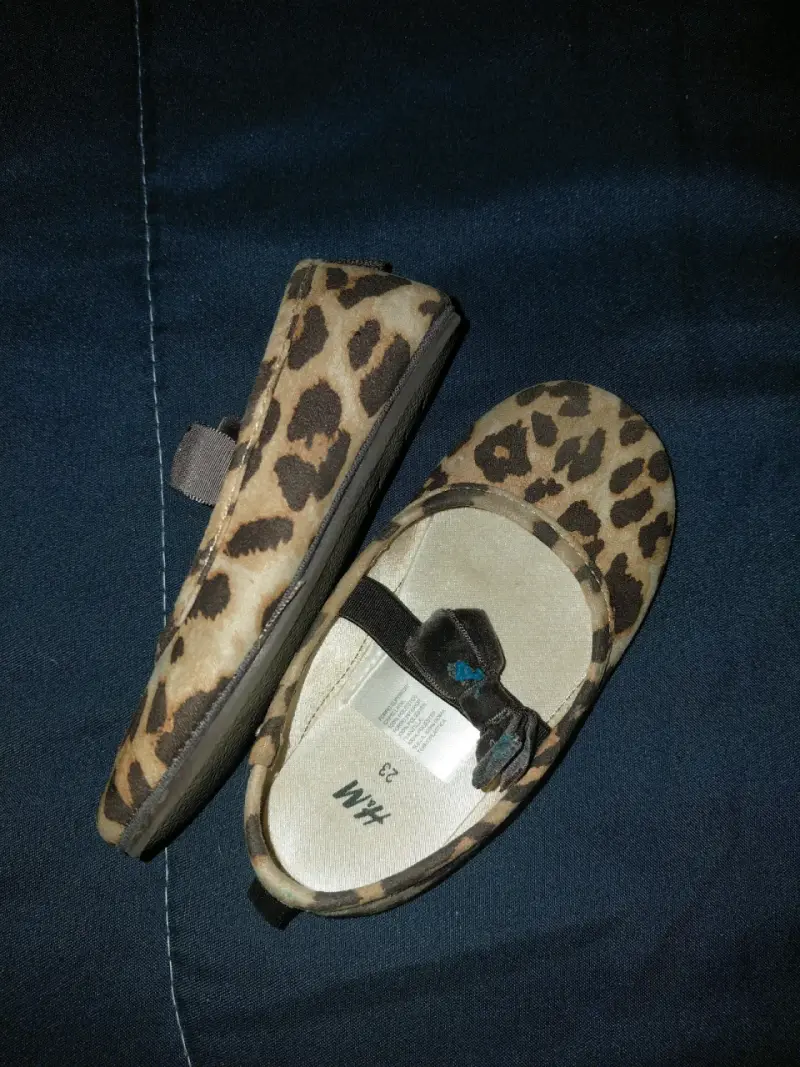 Bailarinas de niña con estampado animal print