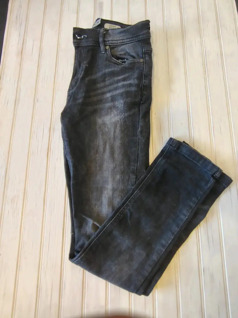 Skinny Jeans Rasgados Talla 14 - 3
