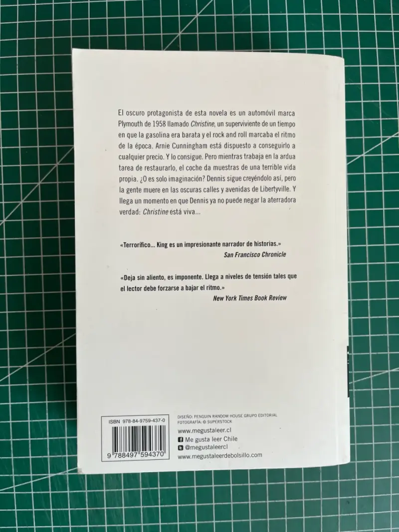Libro 'Christine' de Stephen King en español - 3