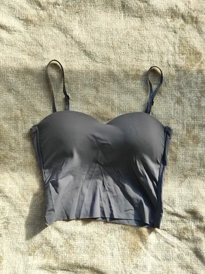Top de tirantes gris para mujer - miniatura 1