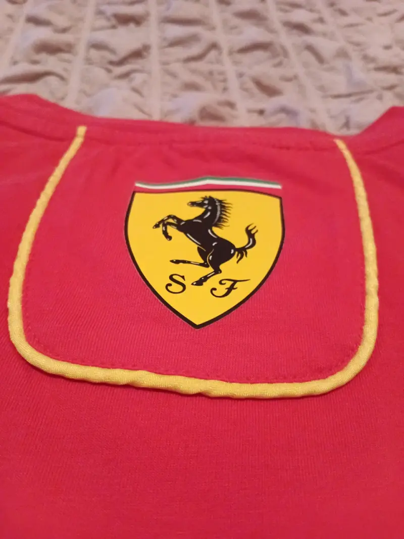 Polera Ferrari Puma roja con logos talla M - 3