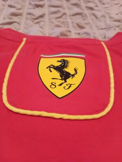 Polera Ferrari Puma roja con logos talla M - miniatura 3