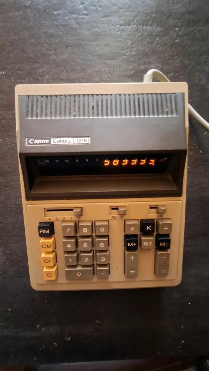 Calculadora vintage Canon Canola L1216 - 2