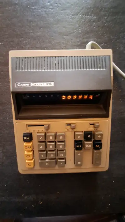Calculadora vintage Canon Canola L1216 - miniatura 2
