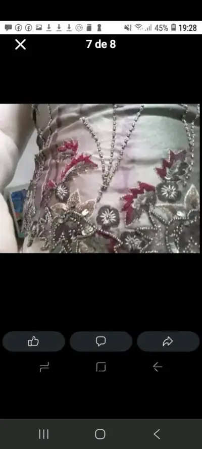 Corset de fiesta con bordado floral - miniatura 6