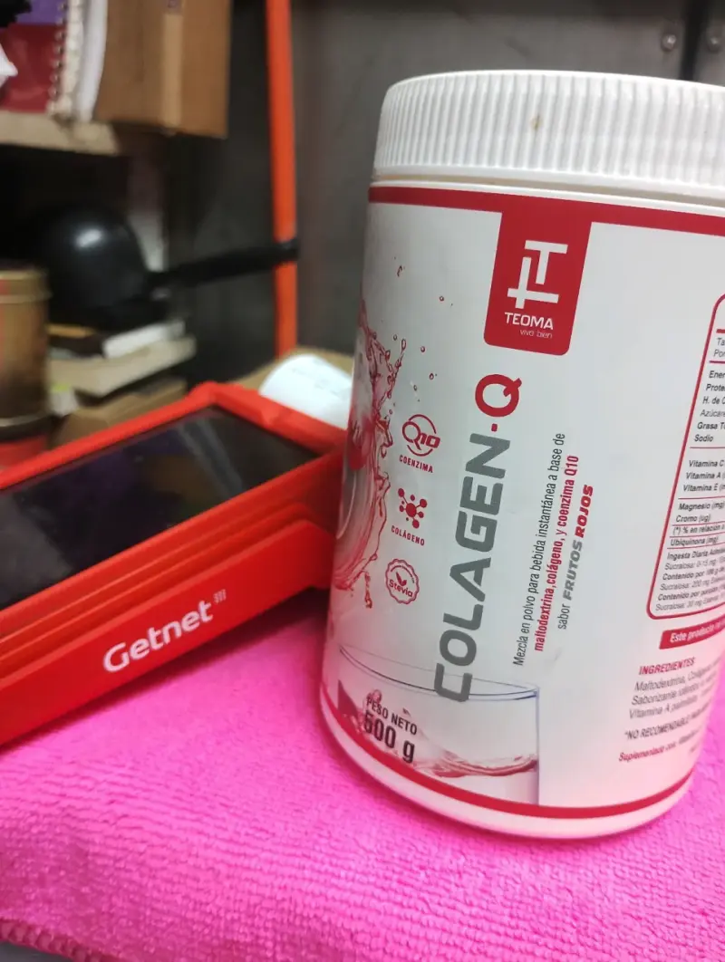 Suplemento Colágeno-Q Teoma 500g Frutos Rojos - 1