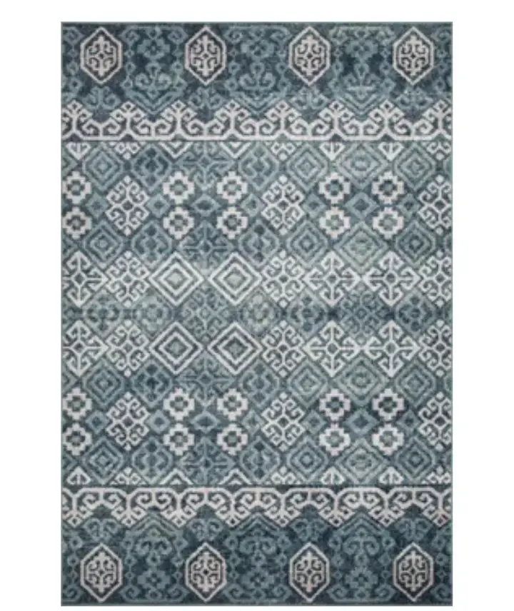 Alfombra rectangular azul Calgary 200x300 cm - 6