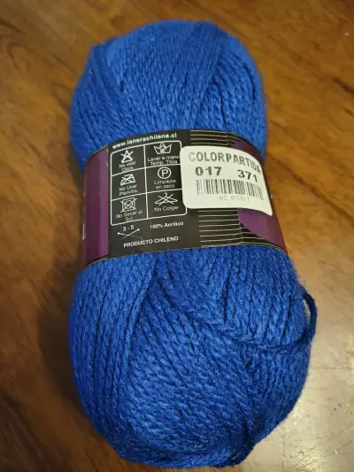 4 Ovillos Lana acrílica azul Reginella 100g - miniatura 2