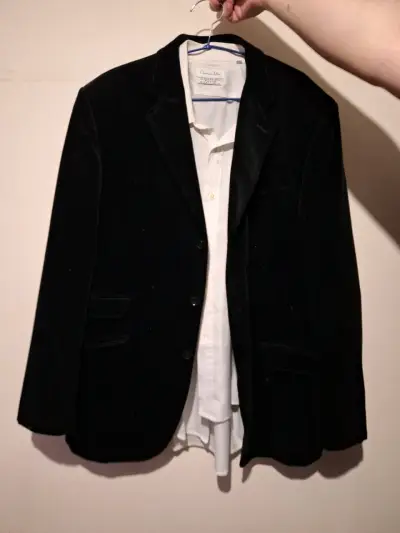 Blazer de terciopelo negro Christian Dior - miniatura 1