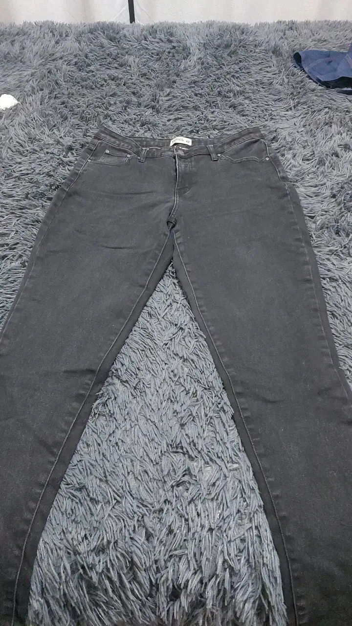 Jeans negros mujer tiro alto talla 42 - 1