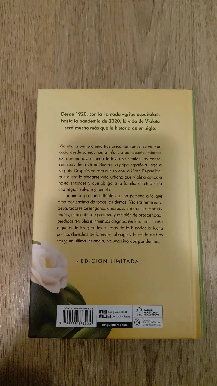 Libro 'Violeta' de Isabel Allende Edición Limitada - 2