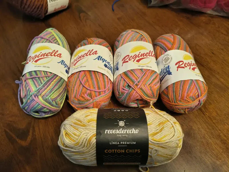 5 Ovillo Algodón Multicolor Reginella/Revesderecho - 1
