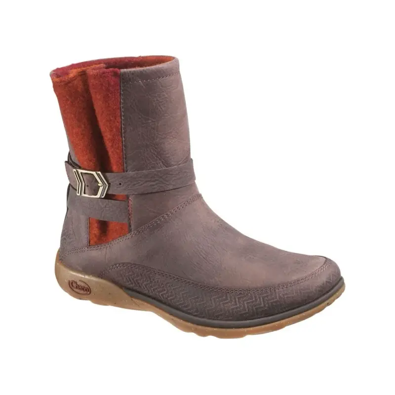 Botas de cuero marrón con forro rojo Chaco - 1