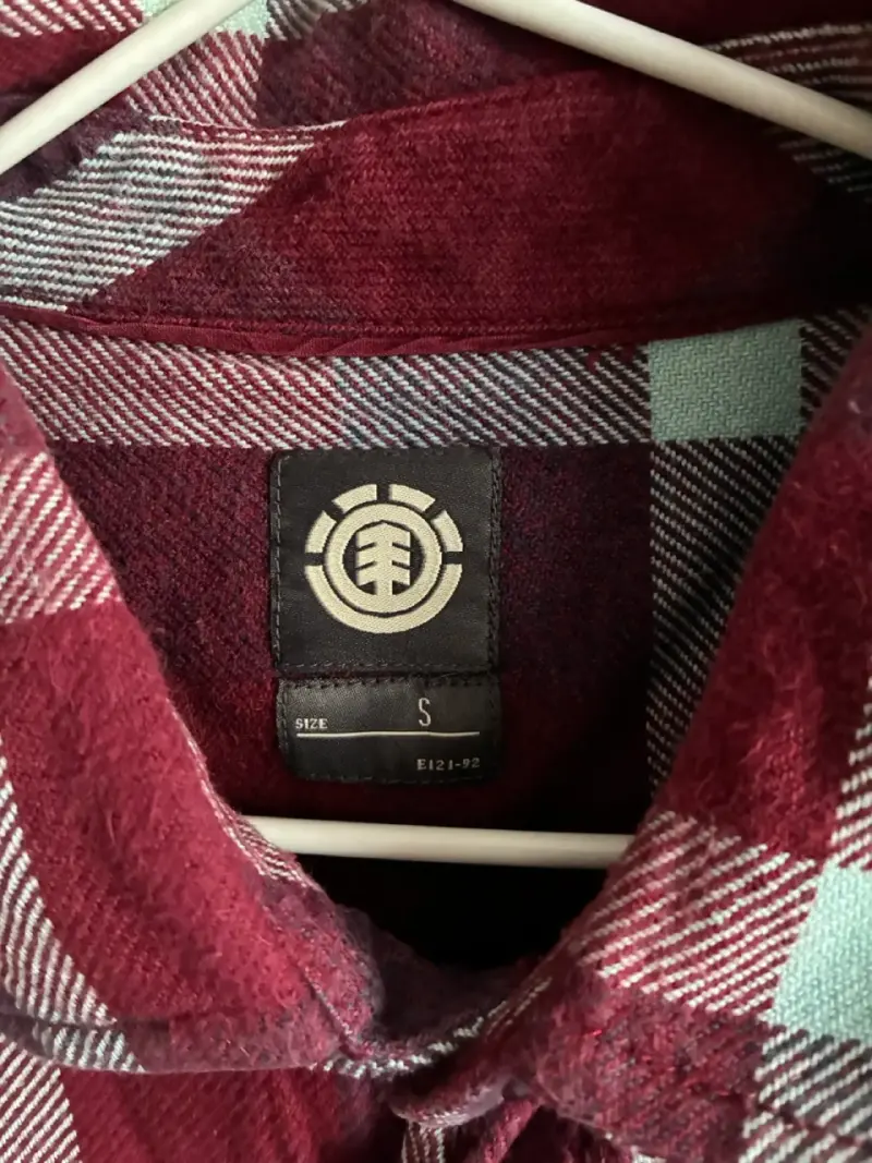 Camisa de franela a cuadros Element roja hombre - 3