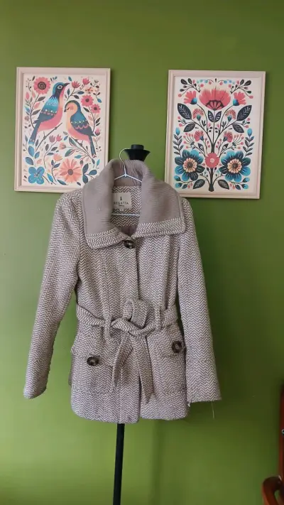 Abrigo de lana para mujer Regatta beige - miniatura 1